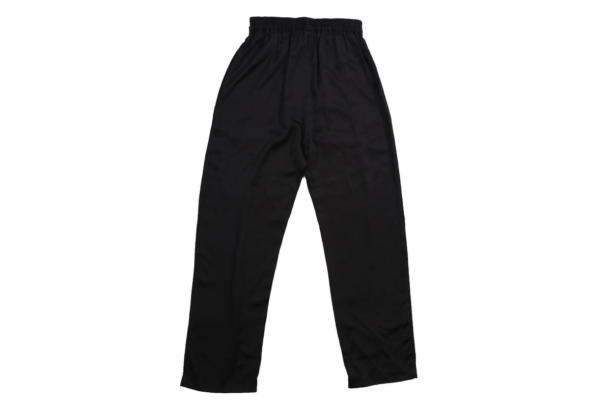 SABLYN BLACK SILK STRAIGHT LEG PANTS SMALL