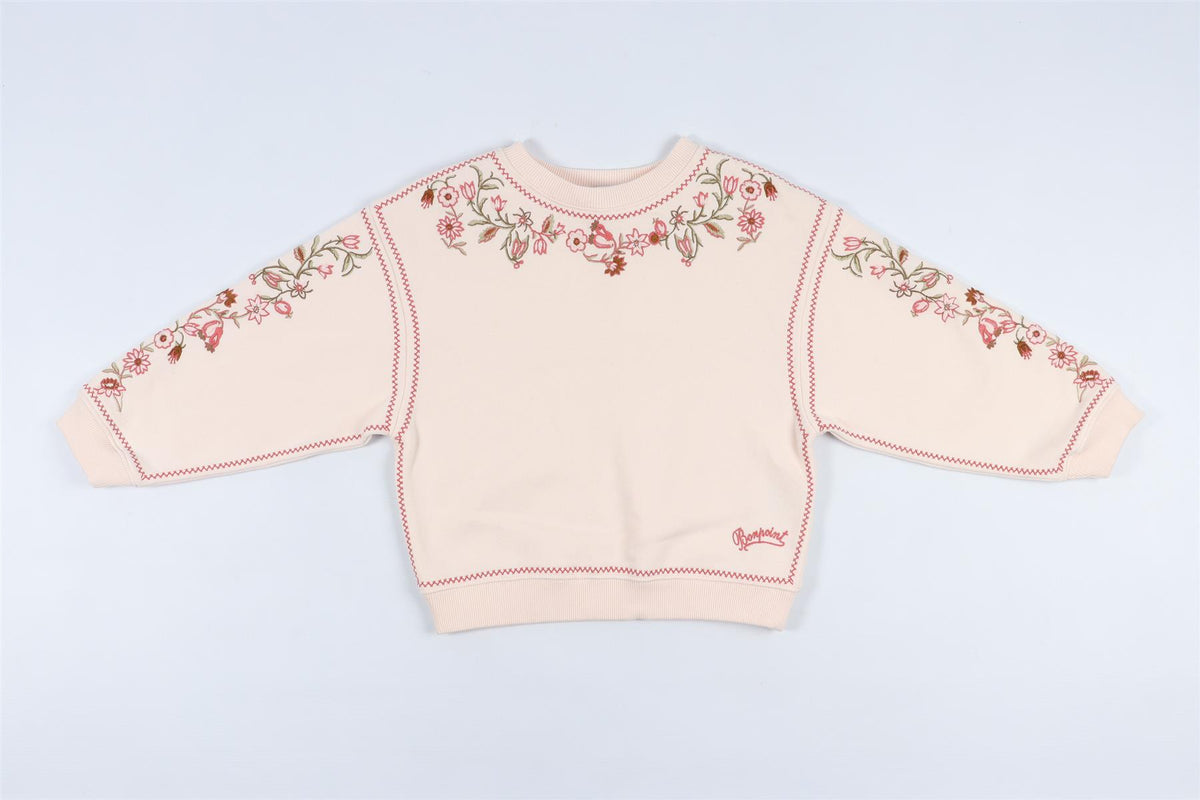 BONPOINT PINK KIDS GIRLS SWEATSHIRT 6 YEARS