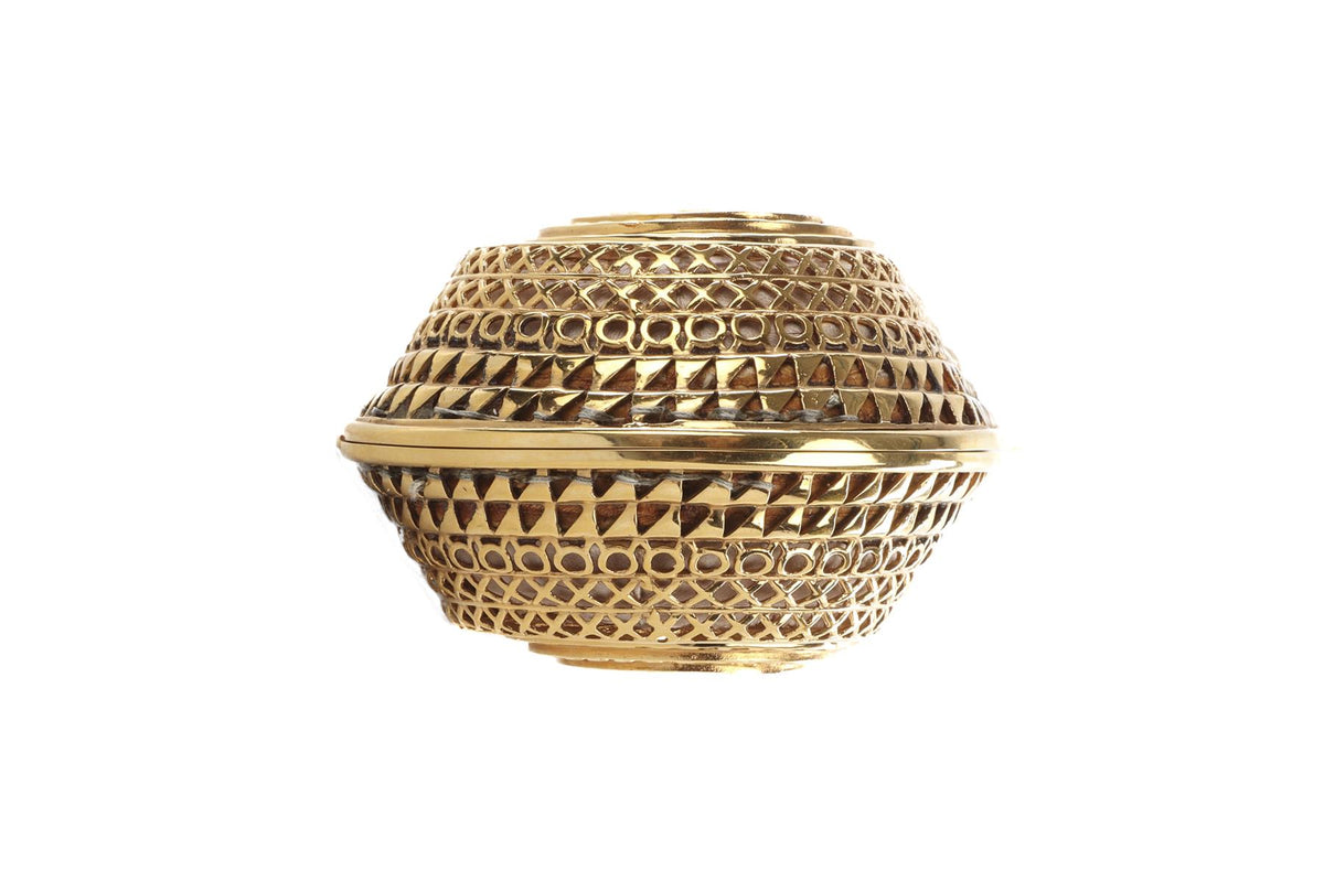 JIMMY CHOO GOLD METAL CLUTCH