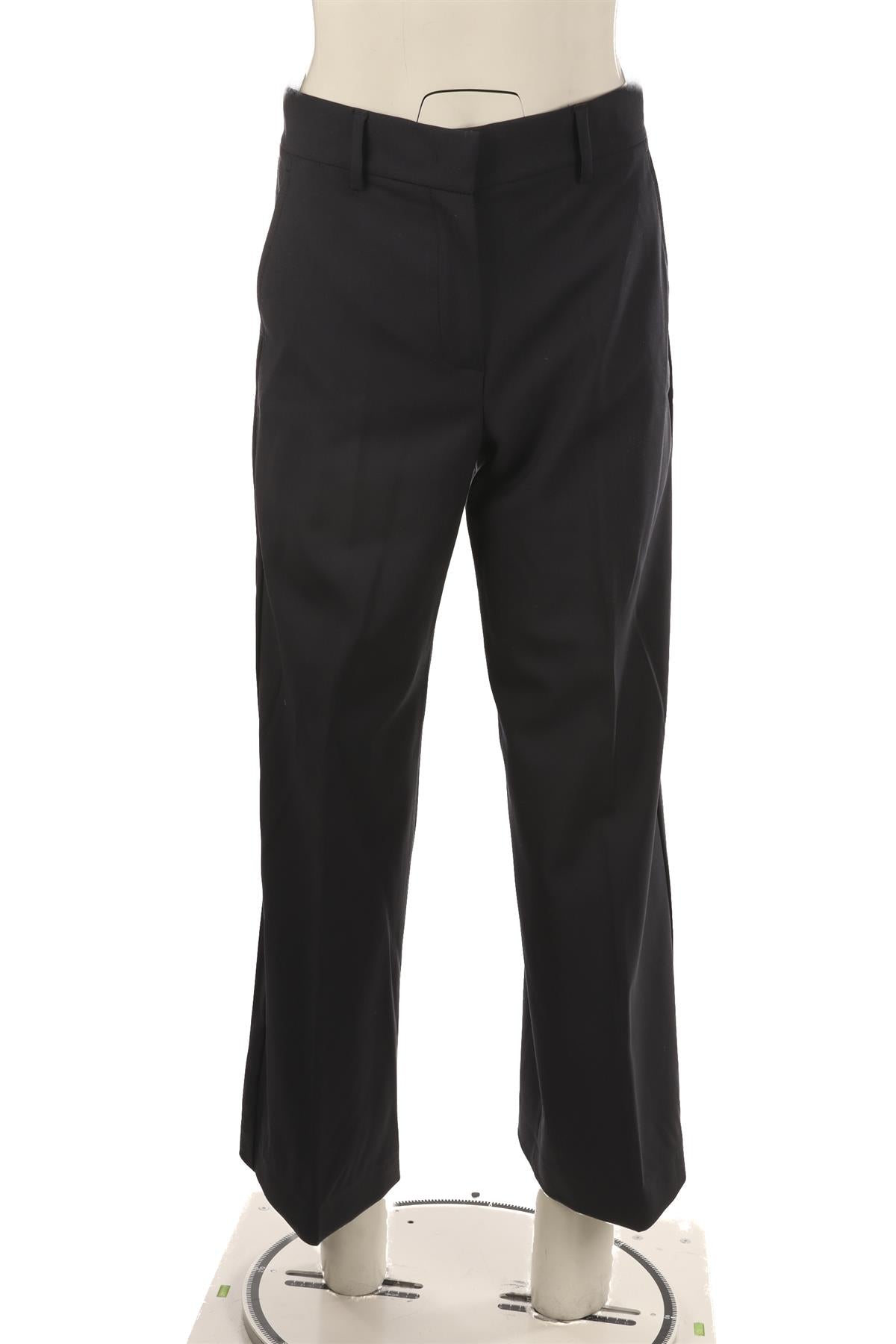 WEEKEND MAX MARA NAVY WOOL WIDE LEG PANTS IT 38 UK 6