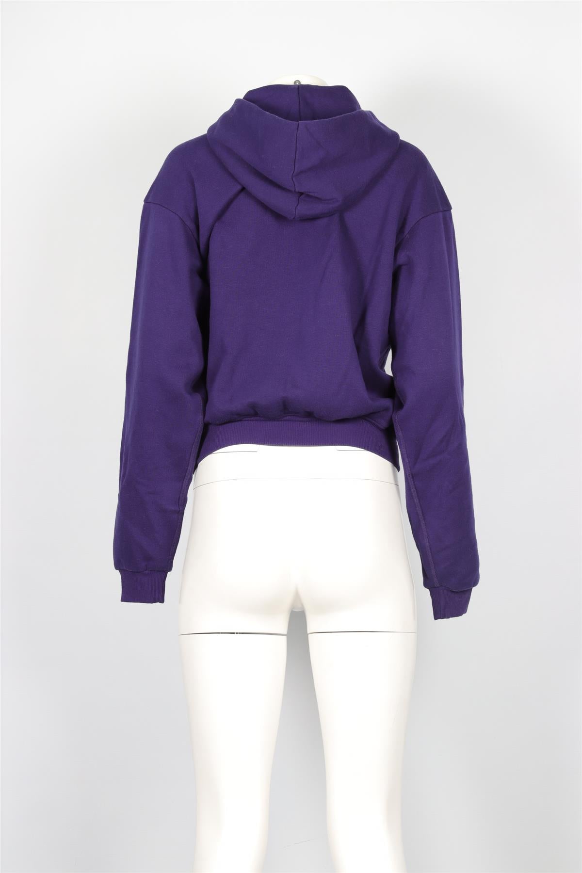 SKIMS PURPLE COTTON HOODIE SMALL