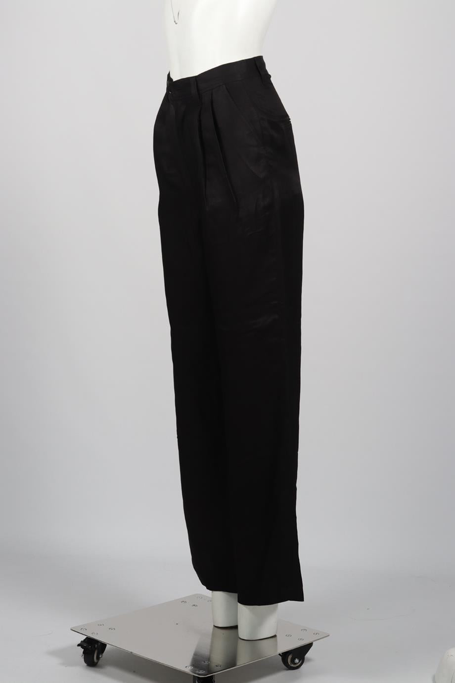 ANINE BING LINEN BLEND WIDE LEG PANTS FR 32 UK 4