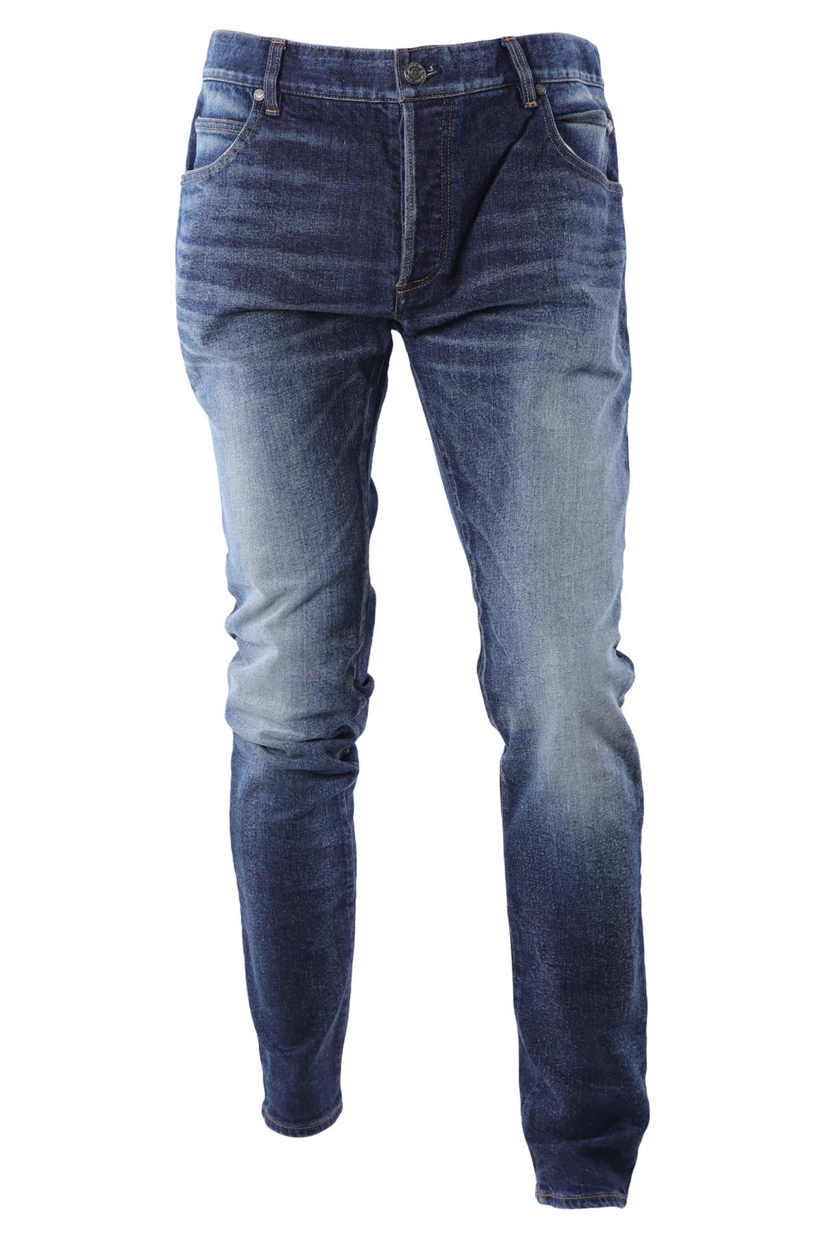 BALMAIN BLUE MEN'S SLIM FIT JEANS UK/US W35
