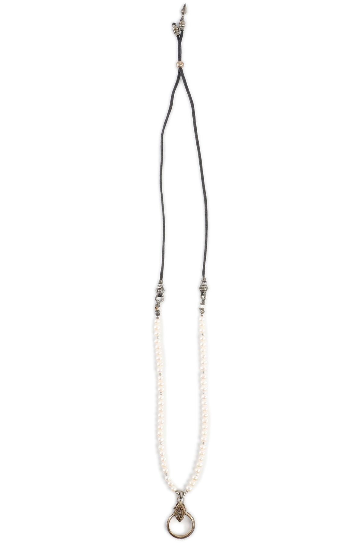 TURCHIN JEWELRY BLACK EYERING NECKLACE