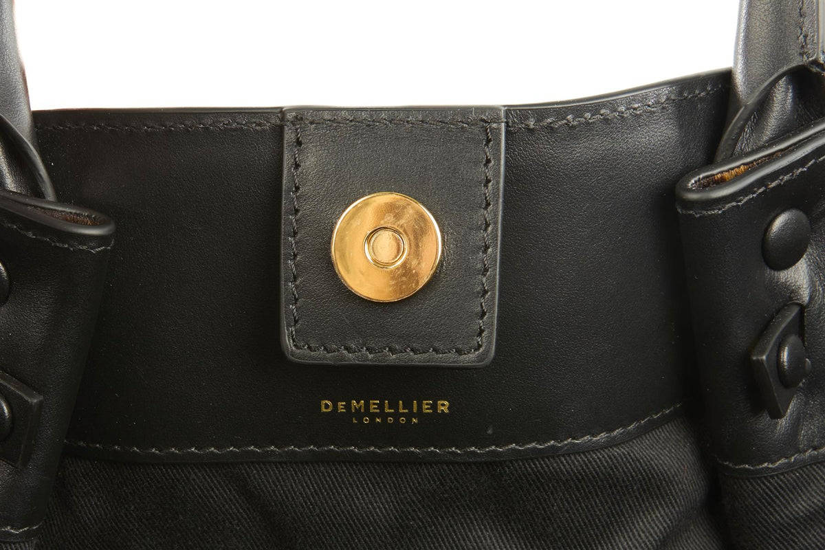 DEMELLIER BROWN NEW YORK MEDIUM CALF HAIR TOTE BAG