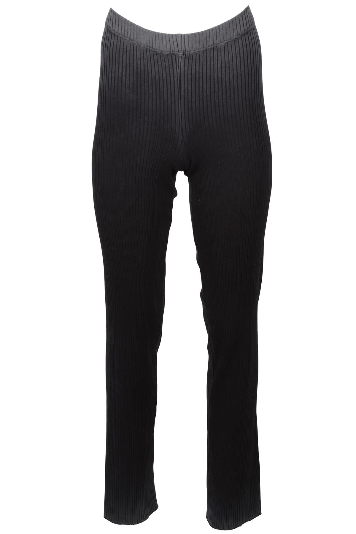 COTTON CITIZEN BLACK AND GREY COTTON STRAIGHT LEG PANTS SMALL