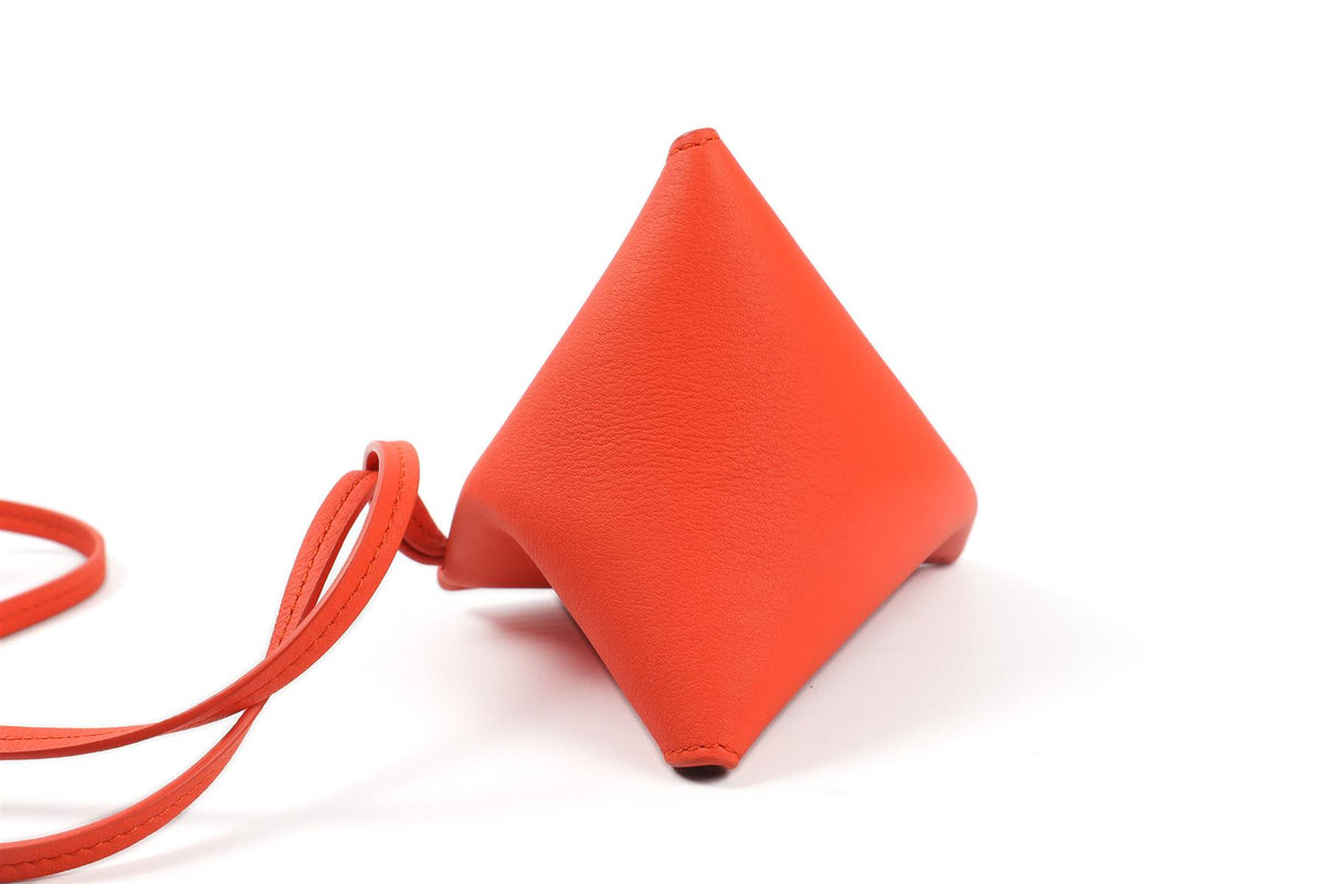 LOEWE ORANGE 2023 LEATHER NECK POUCH