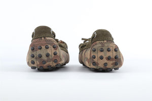 TOD'S GREEN SUEDE LOAFERS EU 37.5 UK 4.5 US 7.5