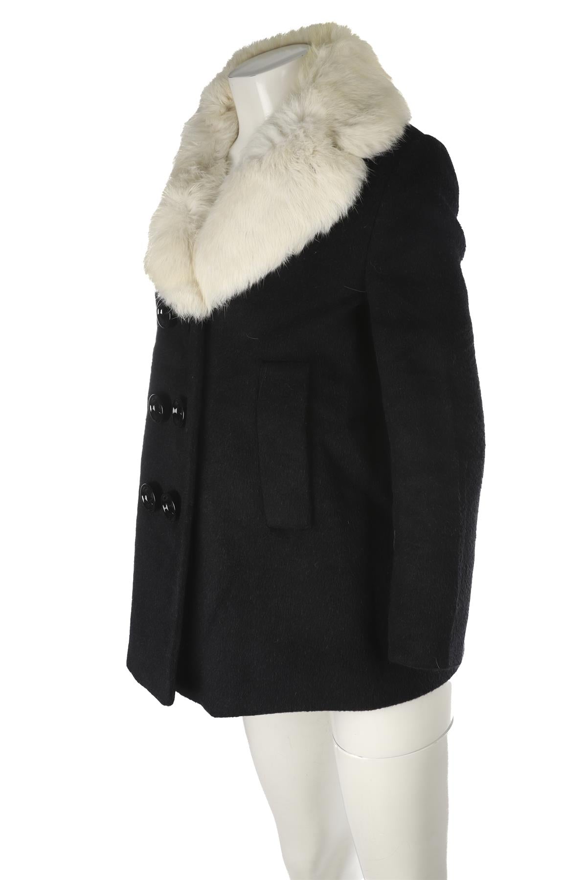 MOSCHINO CHEAP AND CHIC BLACK WOOL JACKET IT 40 UK 8