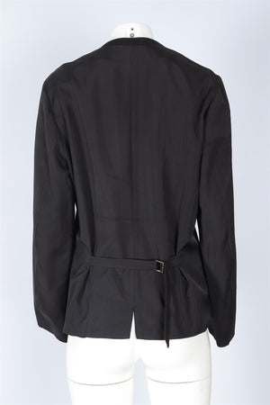 CHLOÉ BLACK WOOL JACKET FR 44 UK 16