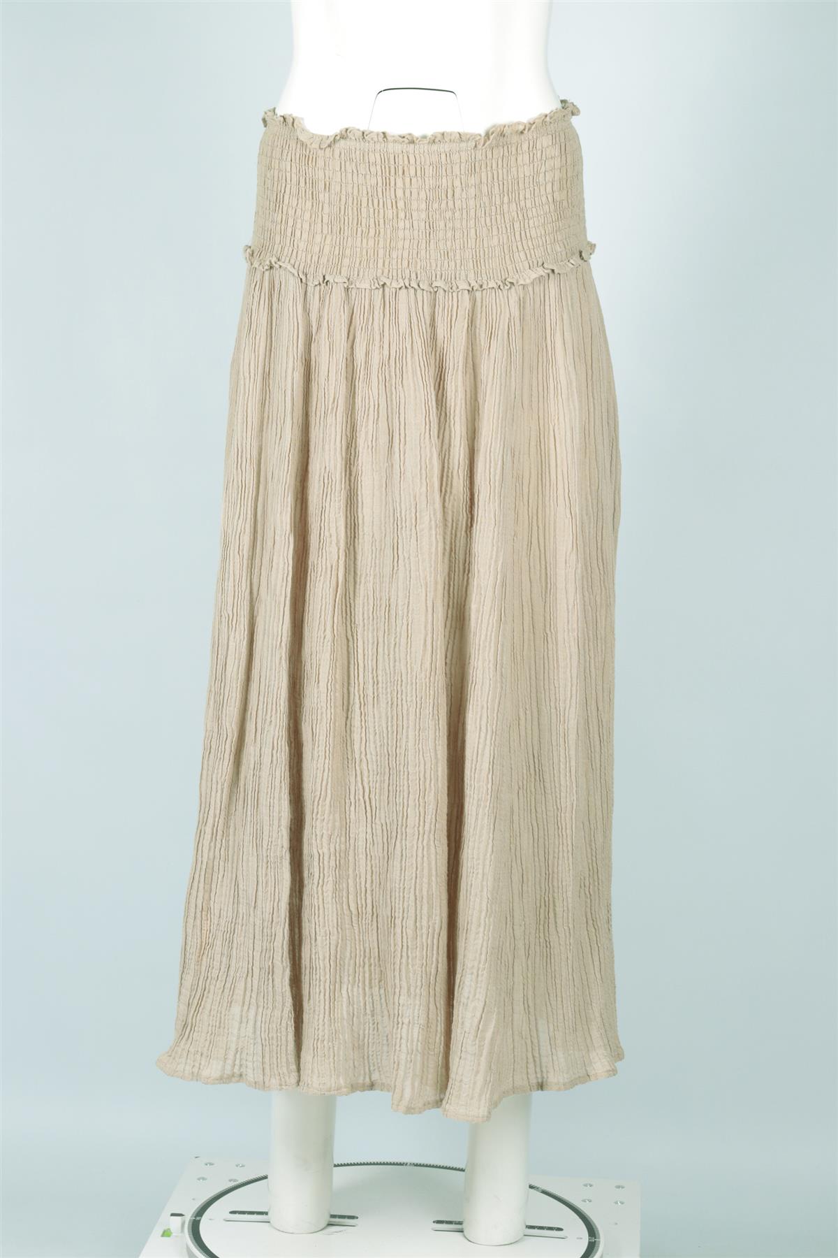 ZIMMERMANN GREEN COTTON MAXI SKIRT SMALL