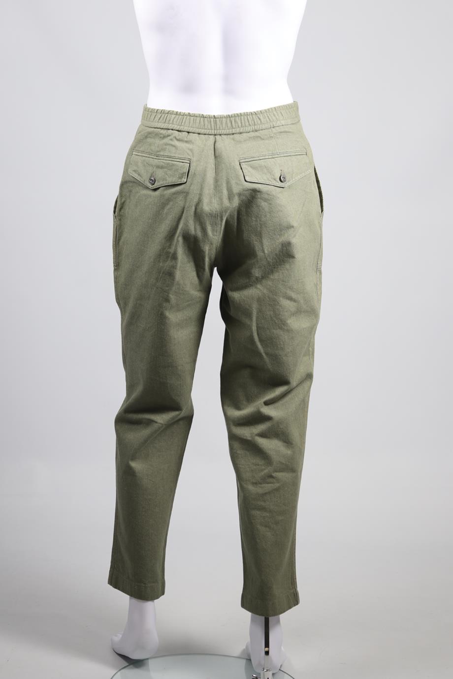 OFFICINE GENERALE MEN'S COTTON TAPERED PANTS IT 46 UK/ US WAIST 30