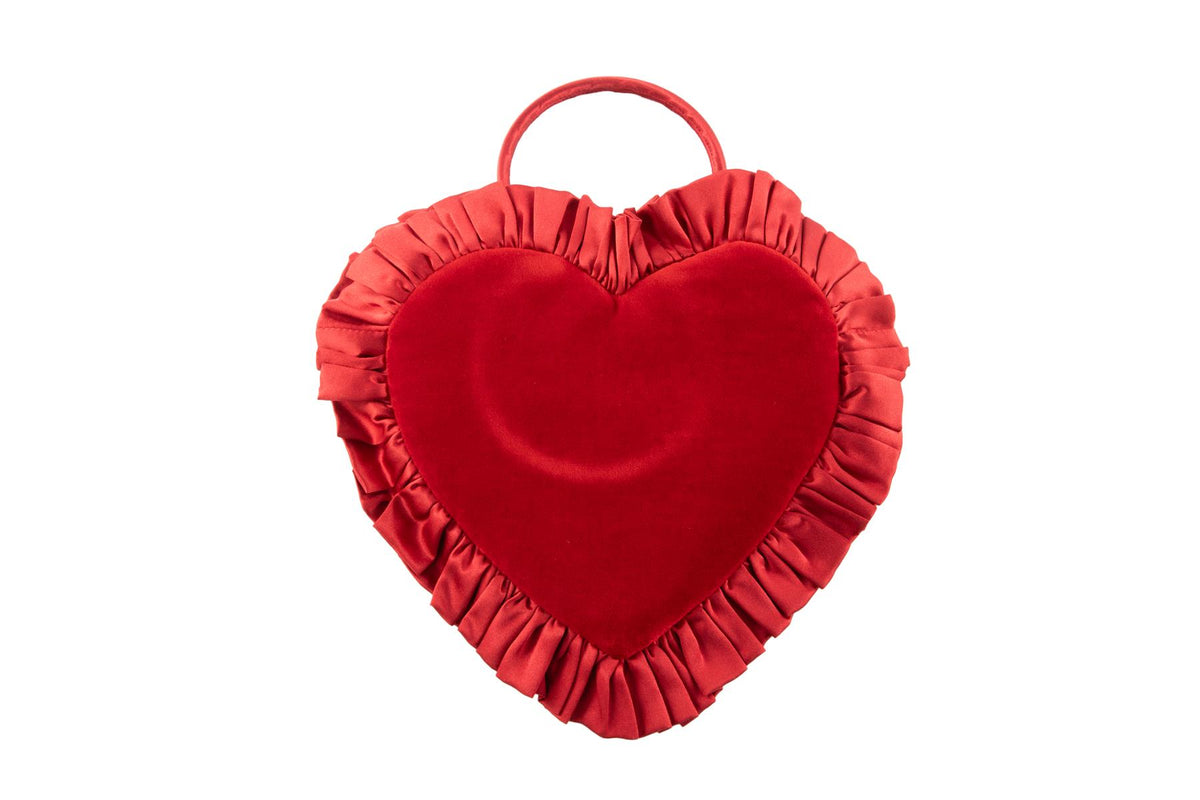 THE VAMPIRE'S WIFE RED HEART VELVET TOTEBAG