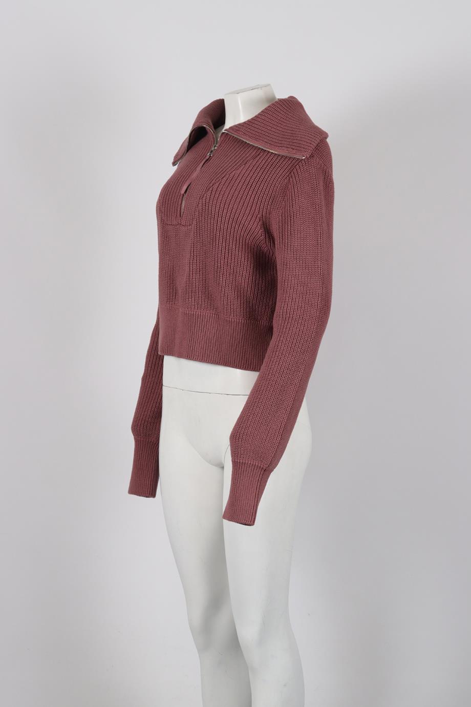 VARLEY RIBBED COTTON SWEATER SMALL