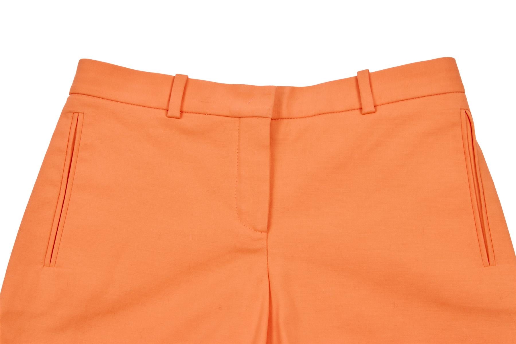 VERSACE ORANGE COTTON SHORTS IT 38 UK 6