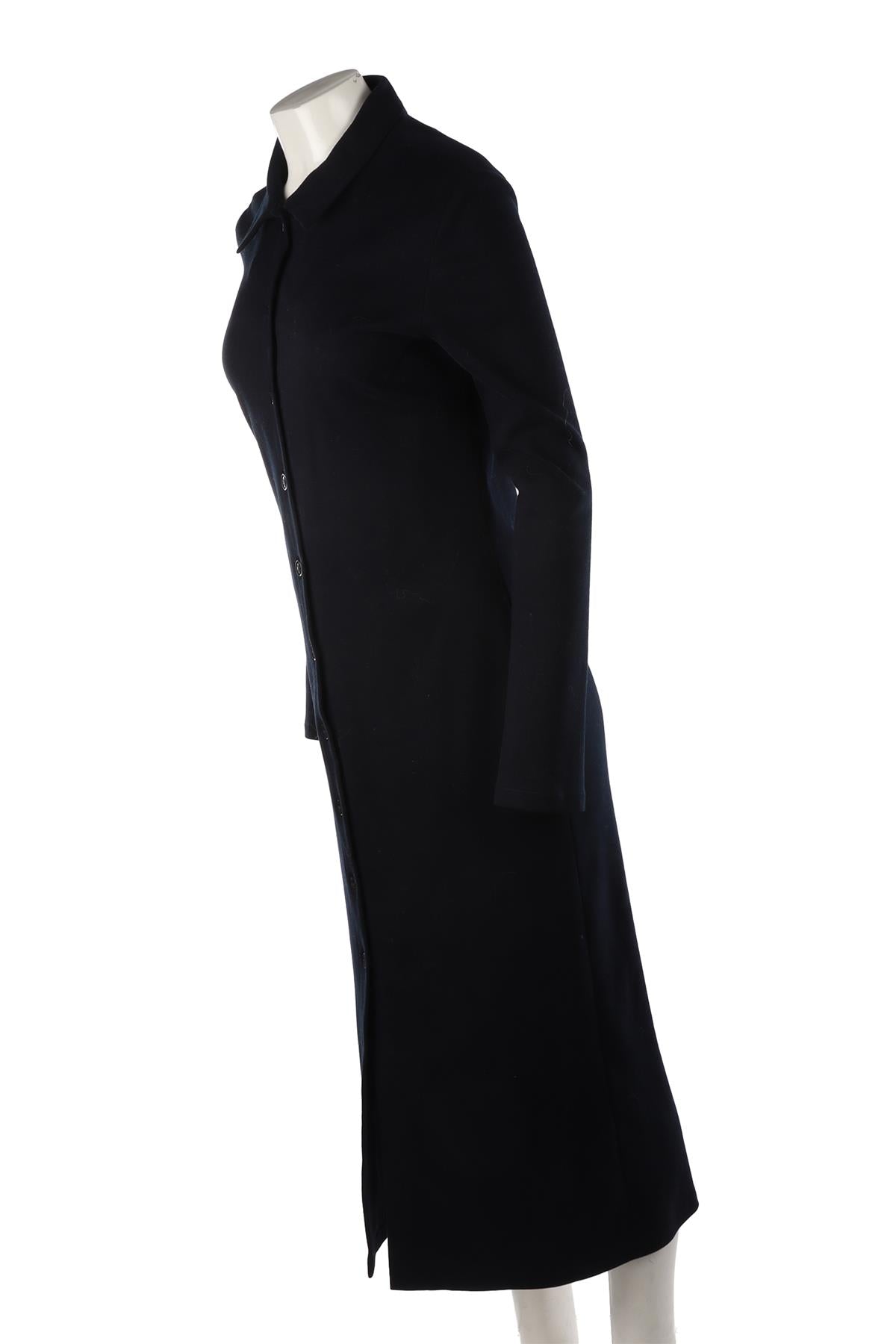 NAVY COTTON MAXI DRESS