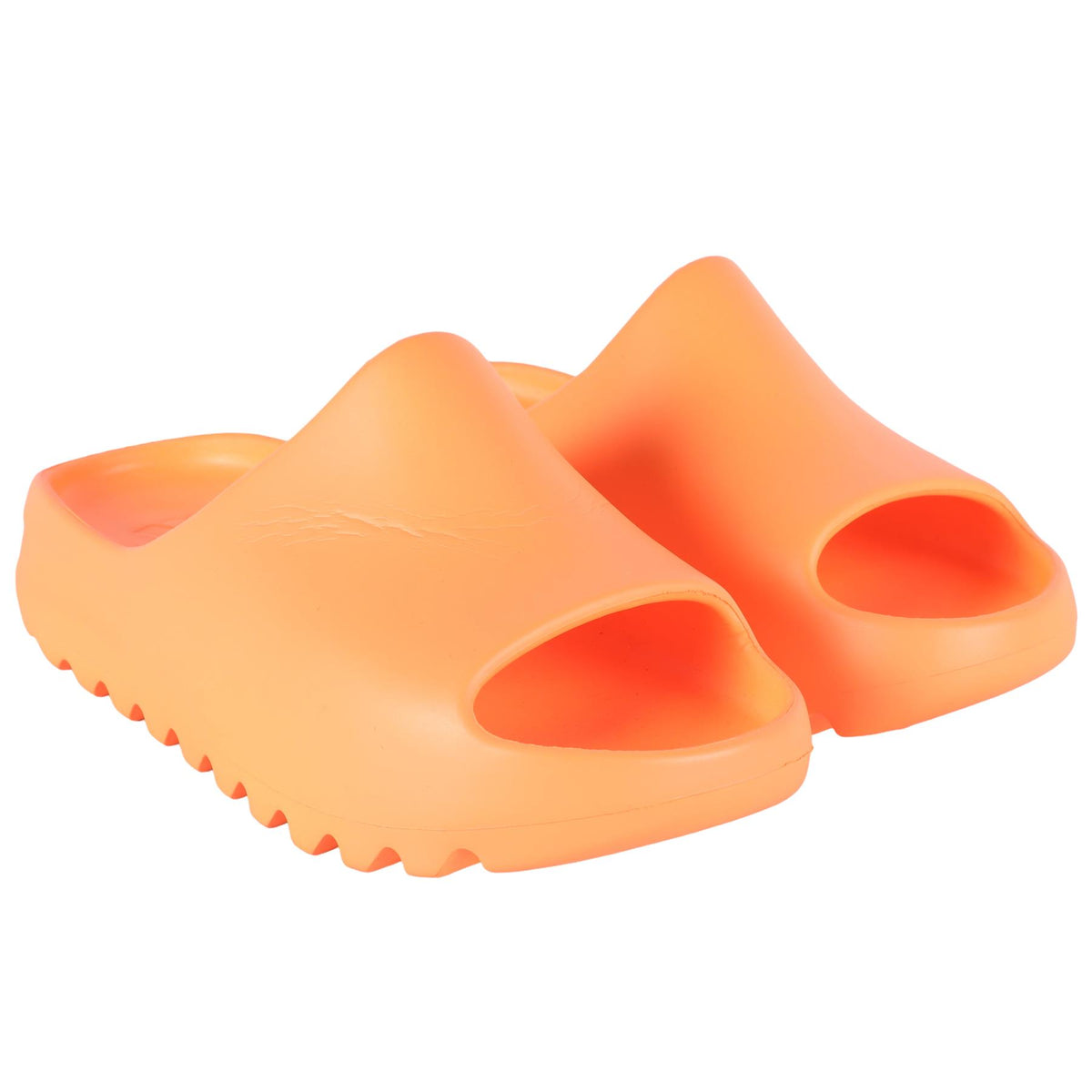 ADIDAS YEEZY ORANGE KIDS GIRLS RUBBER SLIDES EU 33 UK 1 US 1