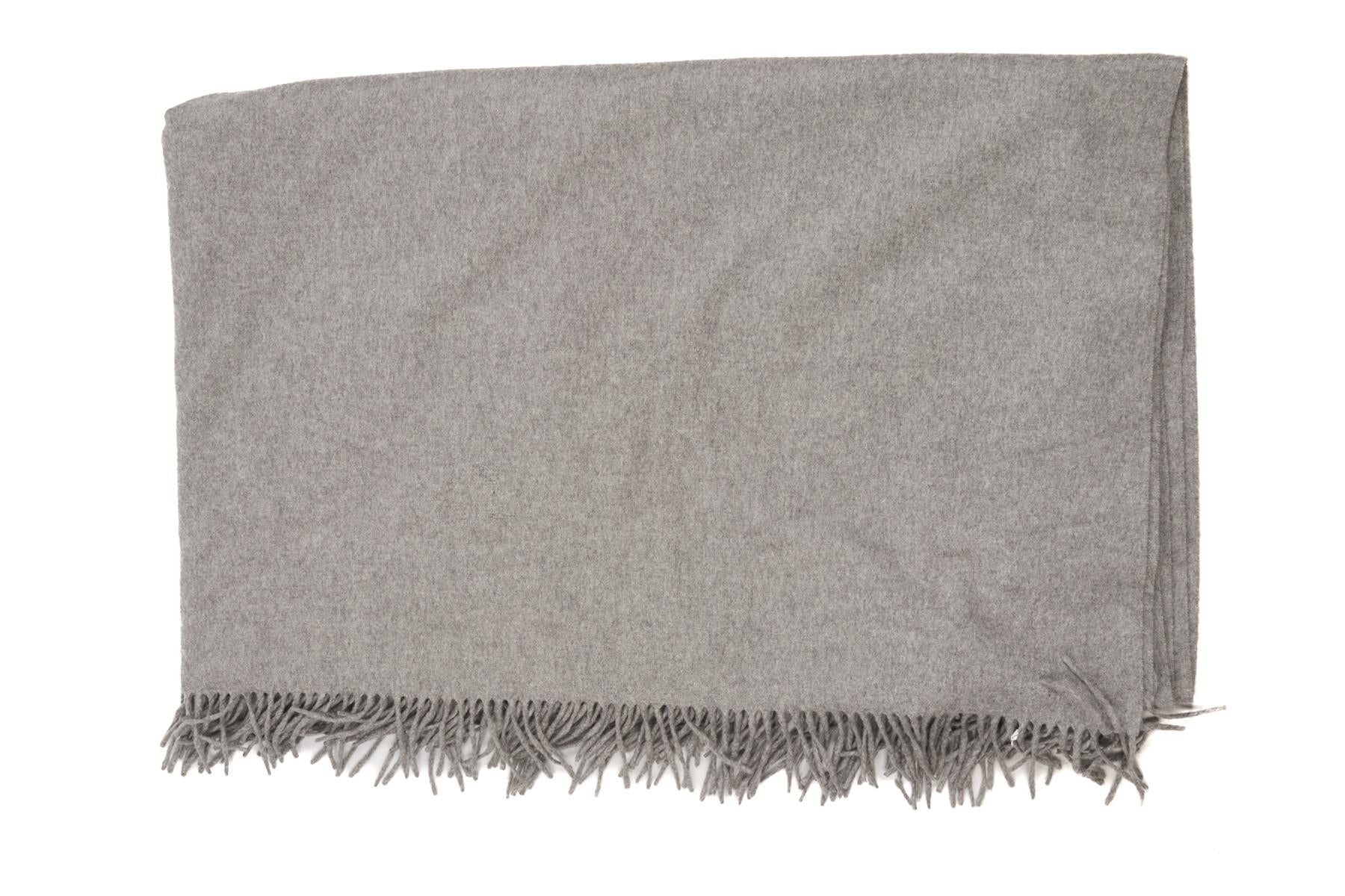 LORO PIANA GREY CASHMERE THROW
