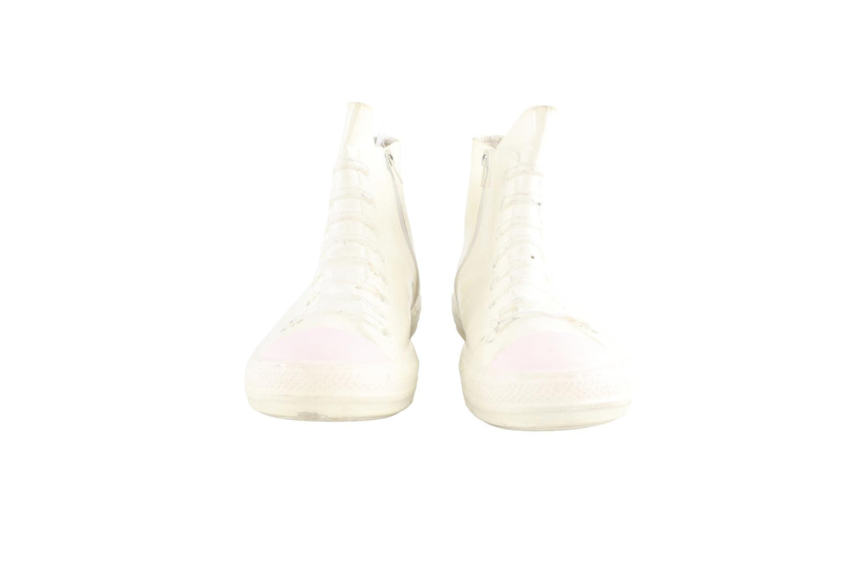 MAISON MARGIELA WHITE MEN'S RUBBER SNEAKERS EU 44 UK 10 US 11