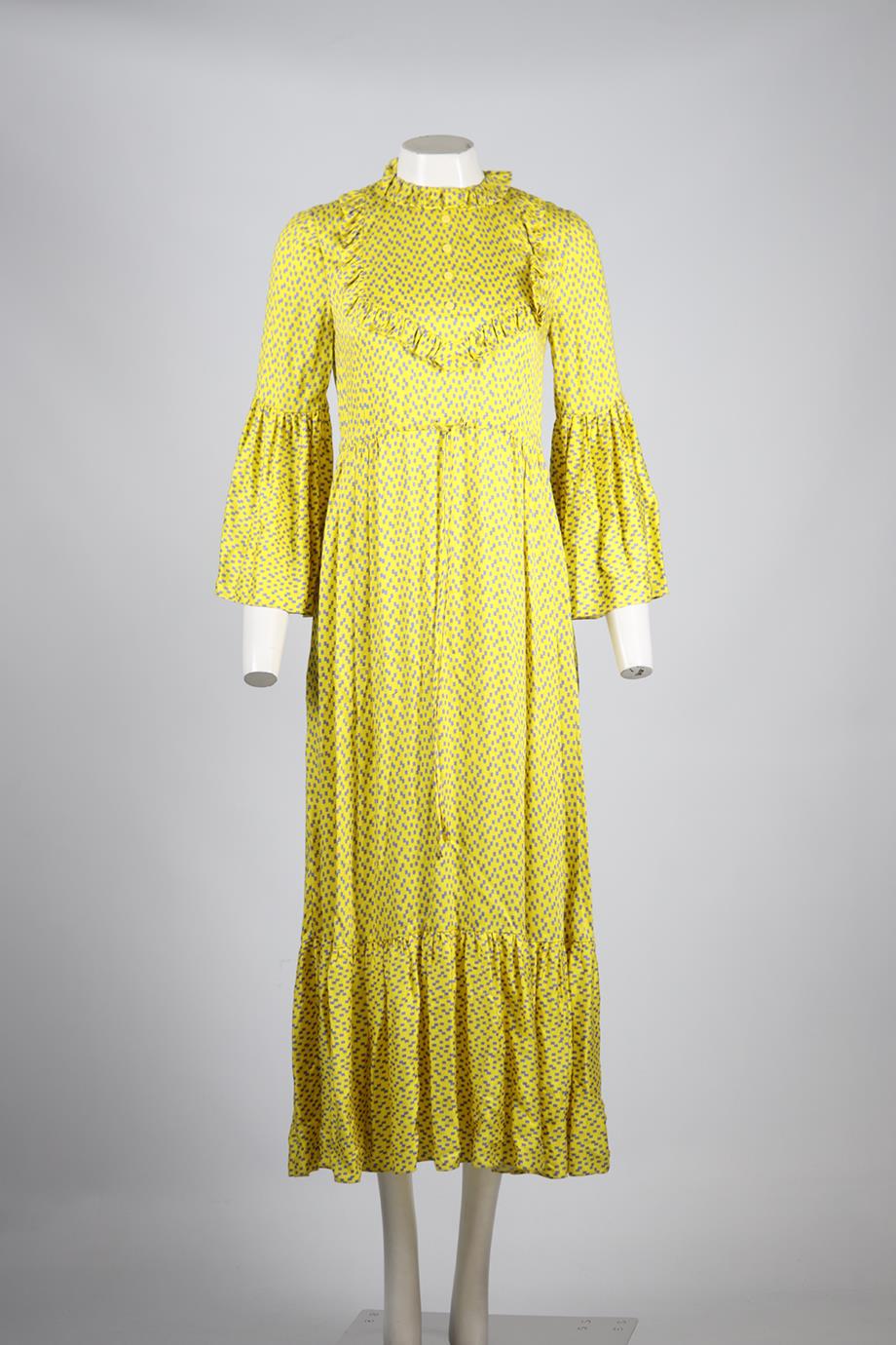 PREEN BY THORNTON BREGAZZI CREPE MAXI DRESS SMALL