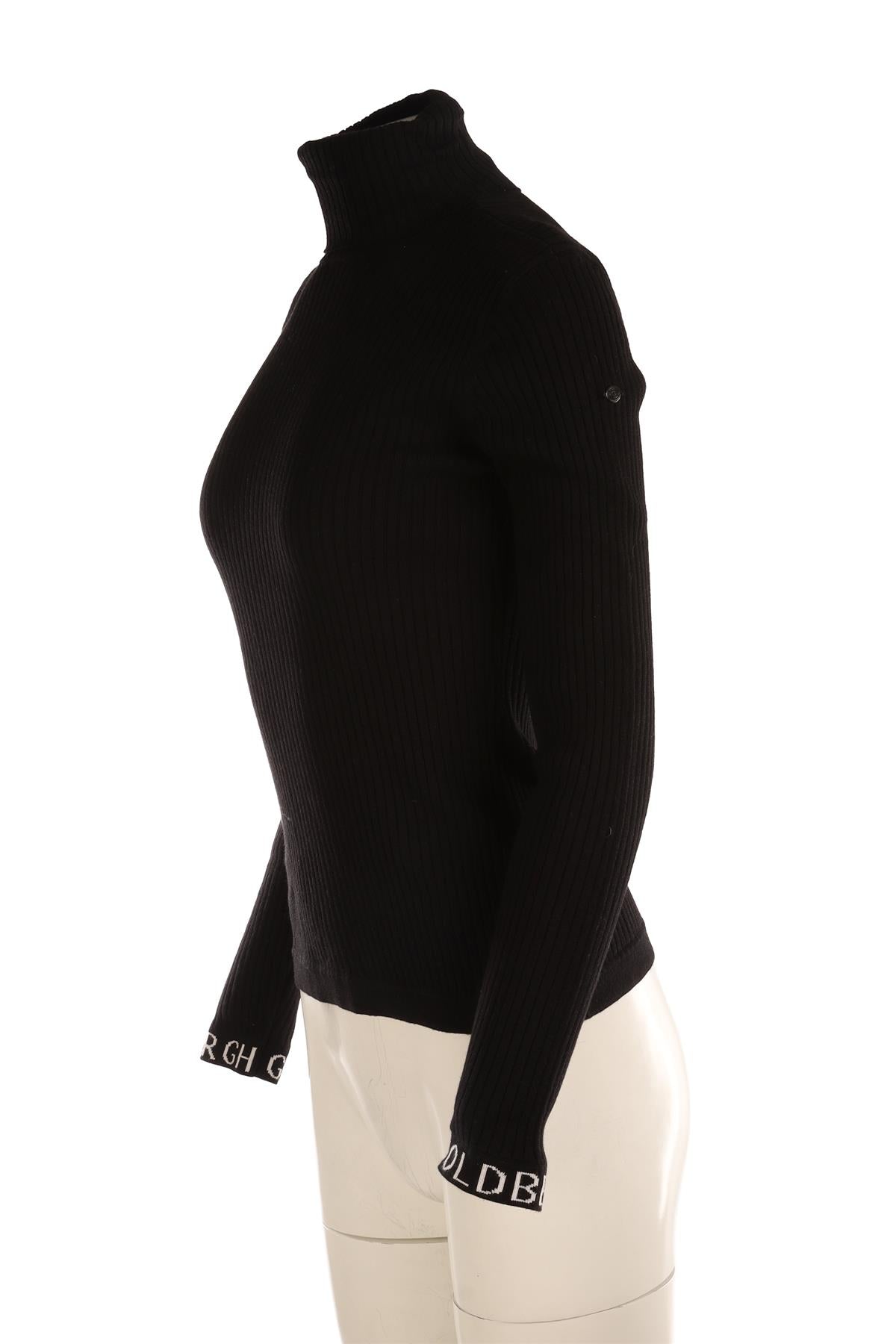 GOLDBERGH BLACK COTTON SWEATER MEDIUM