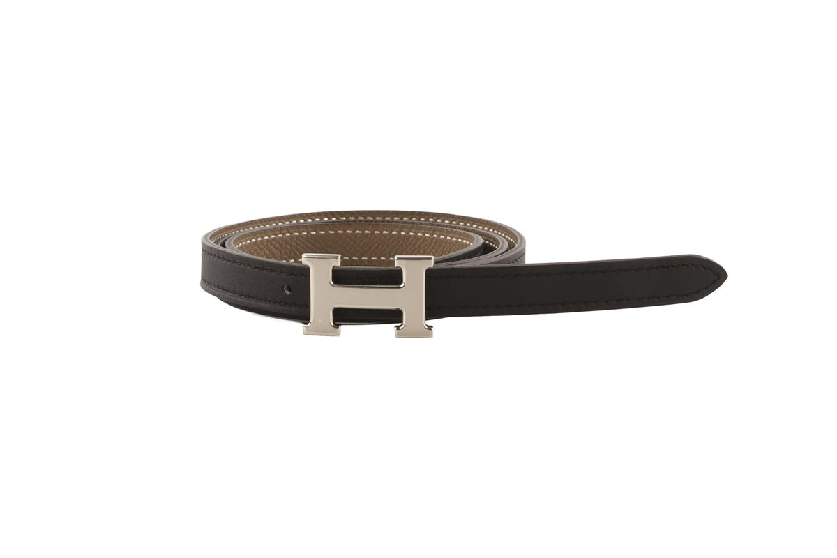 HERMÈS BLACK 2024 13 MM LEATHER WAIST BELT 75 CM