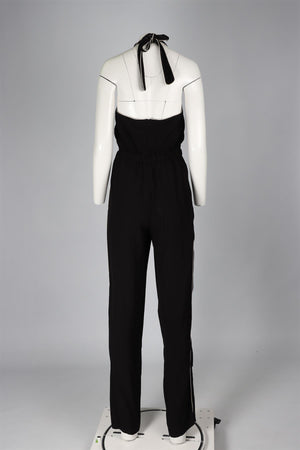 GIORGIO ARMANI BLACK CREPE JUMPSUIT IT 42 UK 10