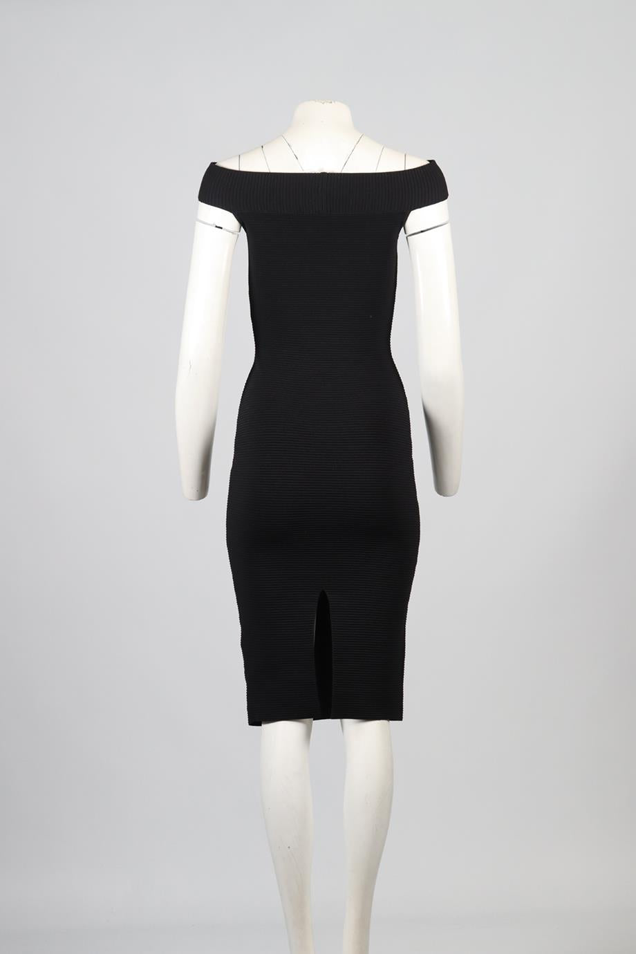 JONATHAN SIMKHAI RIBBED KNIT MIDI DRESS SMALL