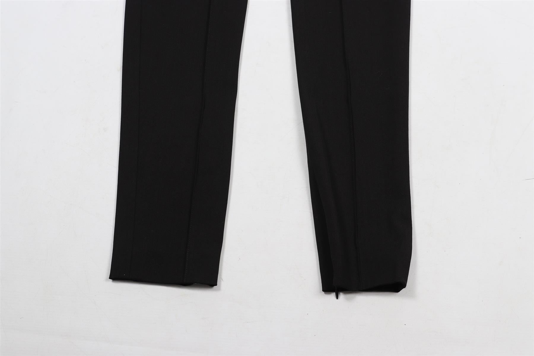 ALEXANDRE VAUTHIER BLACK WOOL BLEND SKINNY PANTS FR 36 UK 8