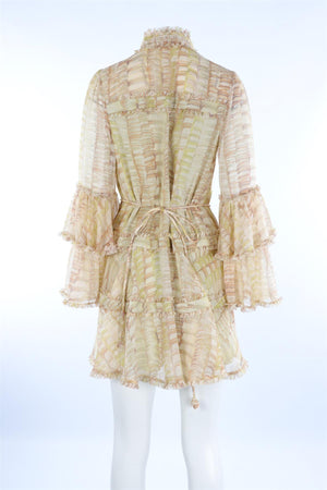 ALEXIS MULTI CHIFFON MINI DRESS MEDIUM