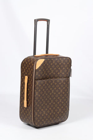 louis vuitton luggage grey