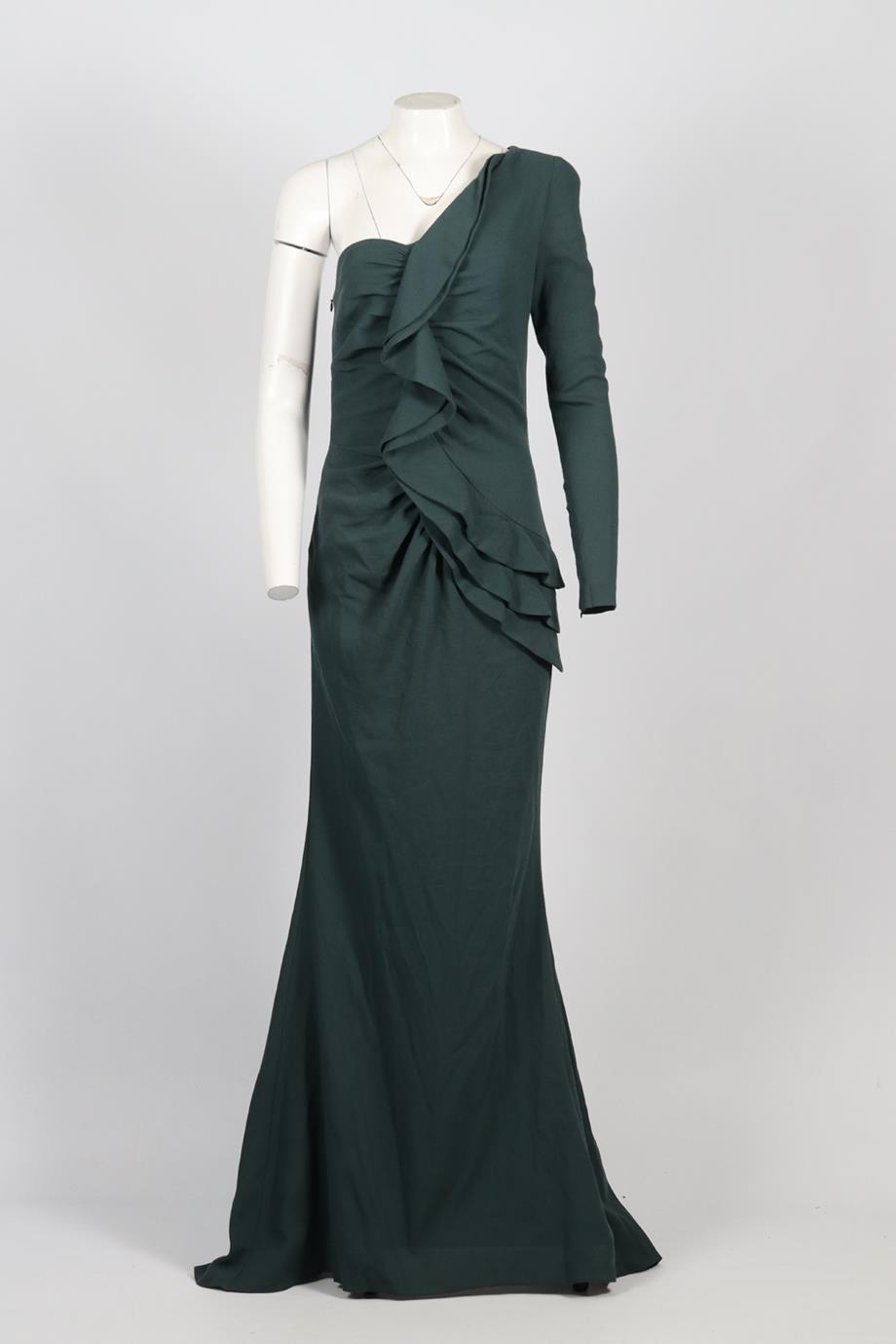 ELIE SAAB SILK BLEND MAXI DRESS FR 38 UK 10