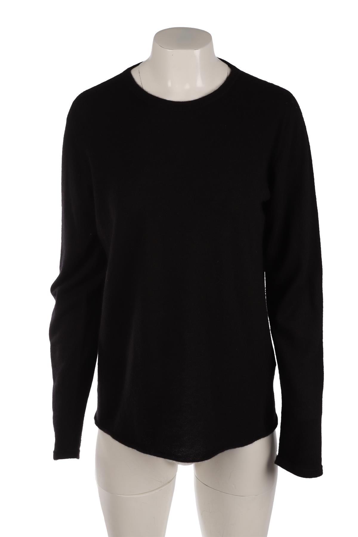 MAJESTIC FILATURES BLACK CASHMERE SWEATER FR 42