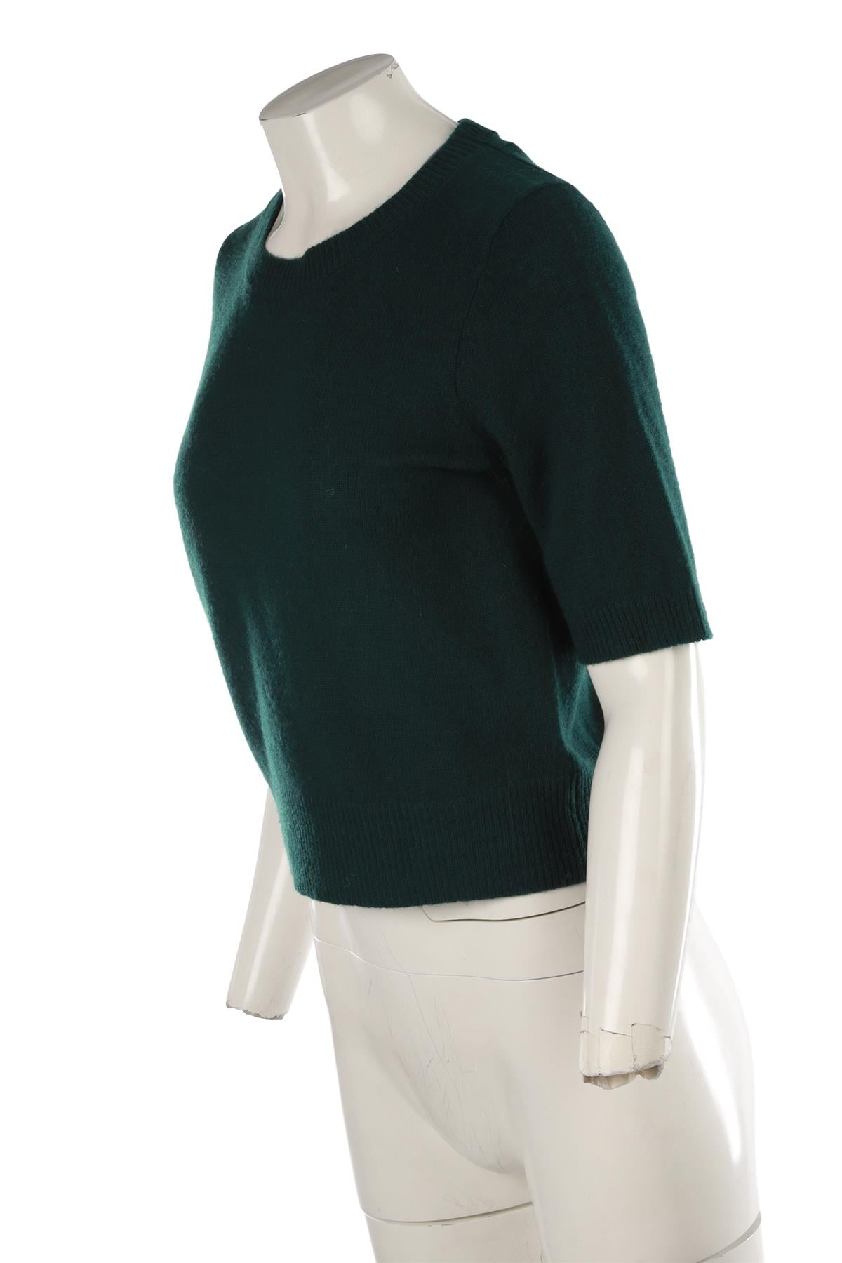 GREEN CASHMERE SWEATER