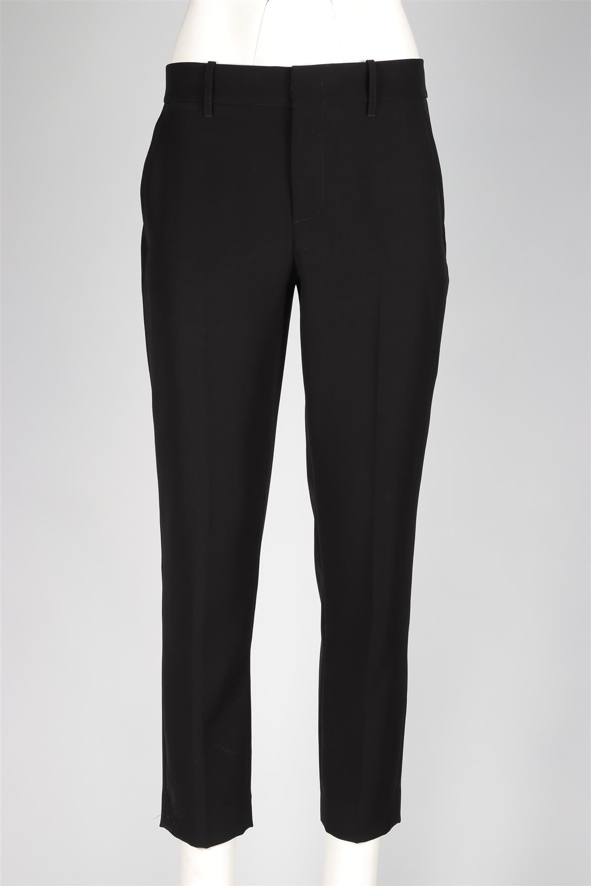 VINCE BLACK CREPE STRAIGHT LEG PANTS US 6 UK 10