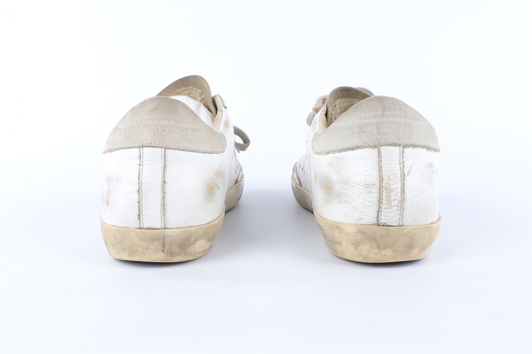 GOLDEN GOOSE DELUXE BRAND WHITE SUPERSTAR LEATHER SNEAKERS EU 39 UK 6 US 9