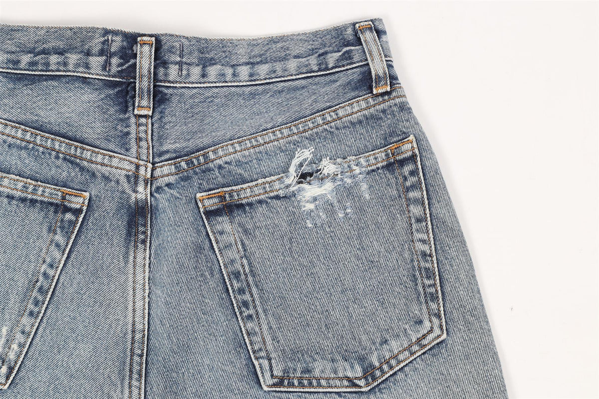 AGOLDE HIGH RISE DENIM SHORTS W27 UK 8-10