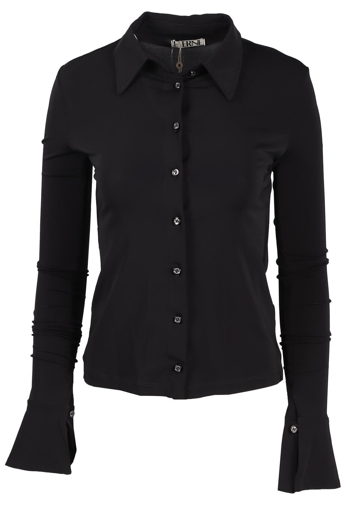 ÉTERNE BLACK JERSEY SHIRT XSMALL