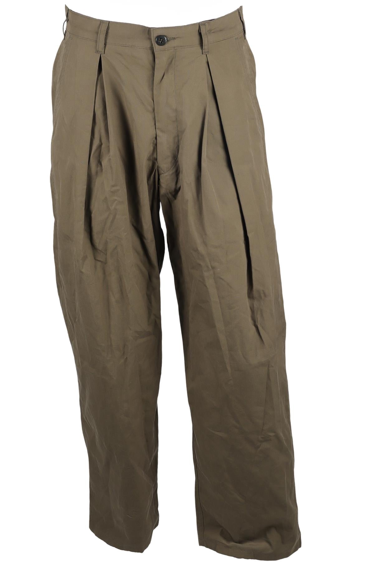 MONITALY GREEN MEN'S COTTON WIDE LEG PANTS UK/US WAIST 30