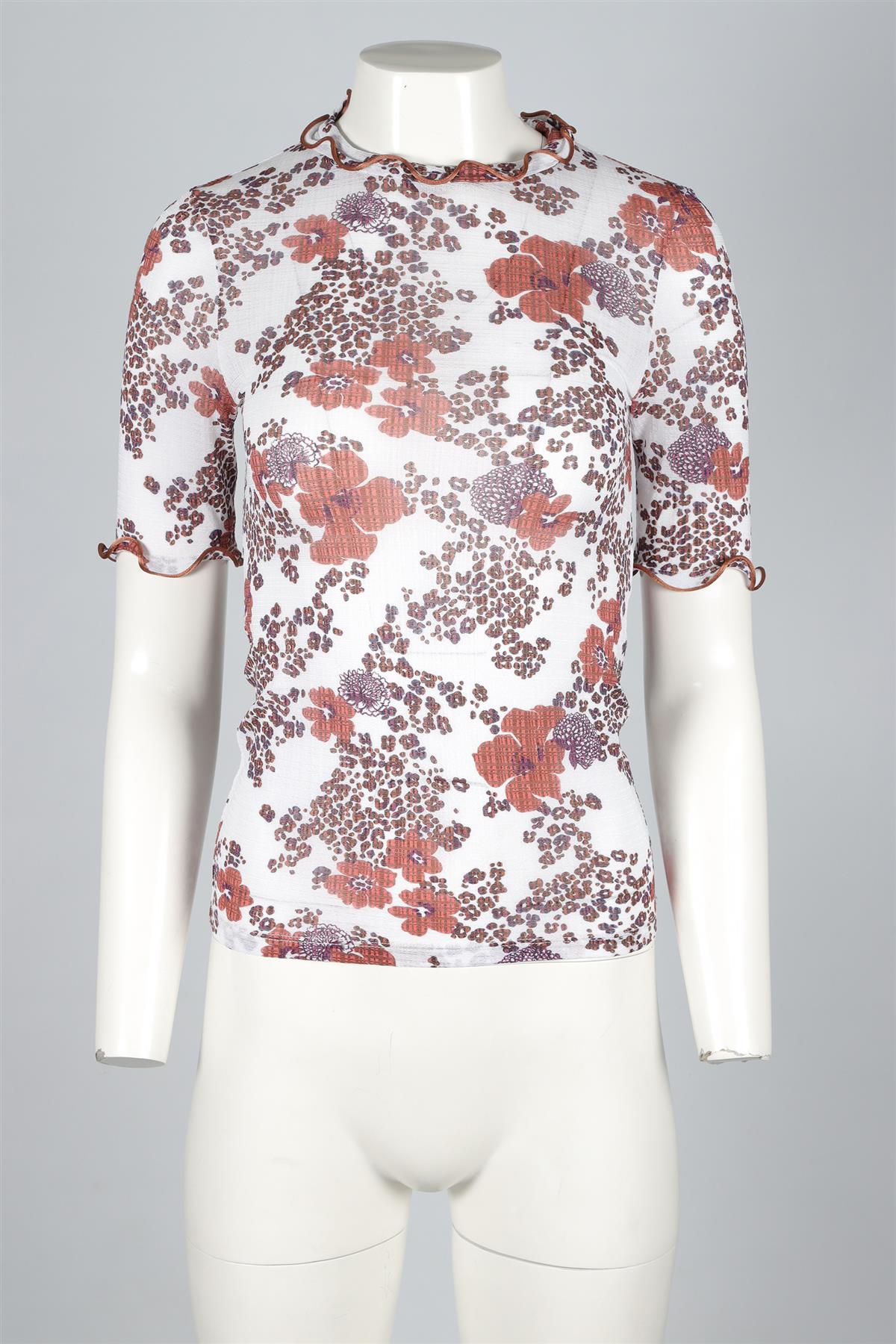 SEE BY CHLOÈ WHITE KNIT TOP XSMALL