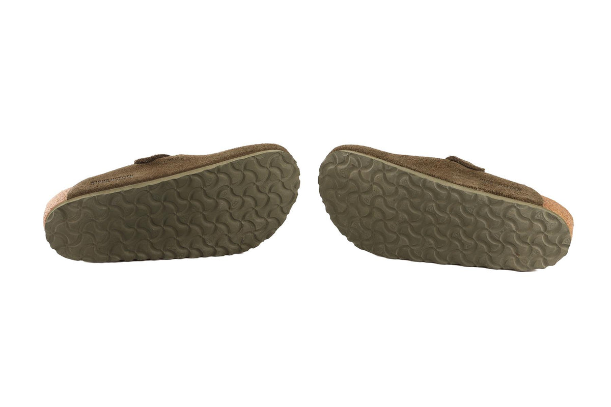 BIRKENSTOCK GREEN SUEDE MULES EU 37 UK 4 US 7