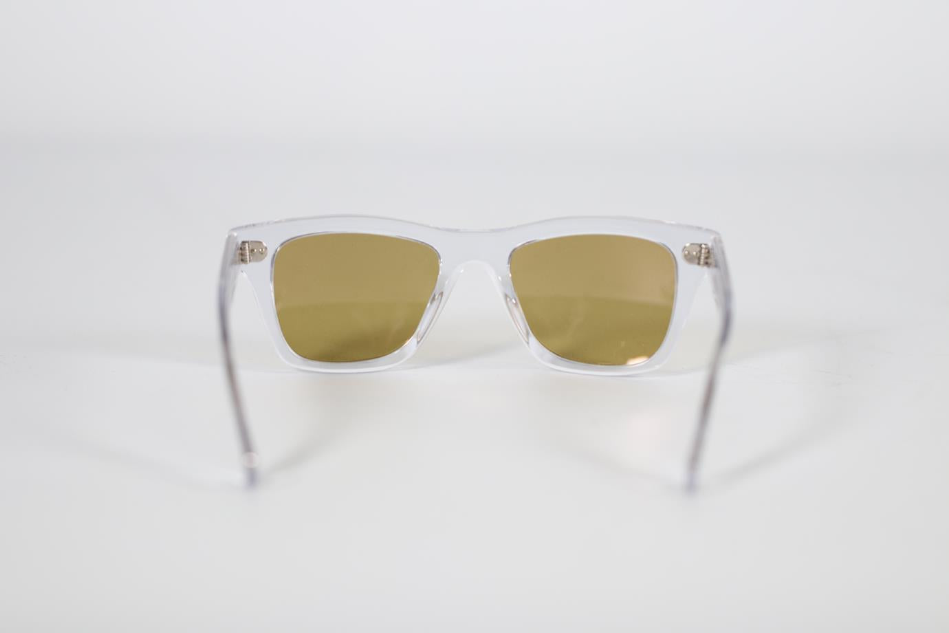 OLIVER PEOPLES SQUARE FRAME ACETATE SUNGLASSES