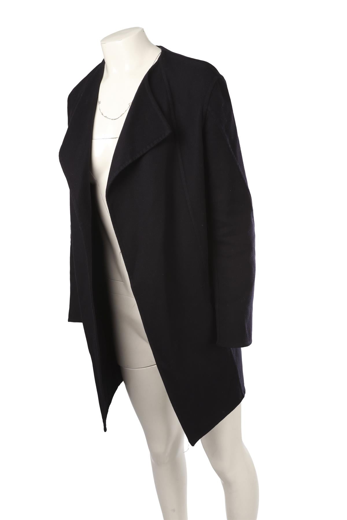 NAVY WOOL COAT