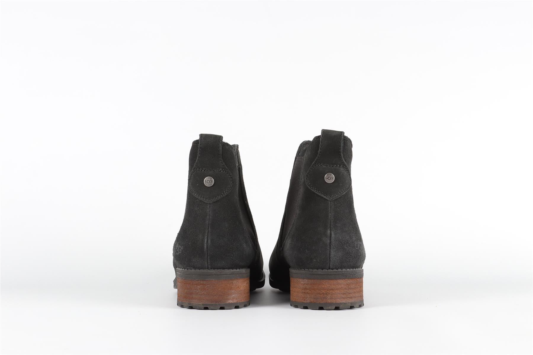 UGG AUSTRALIA BLACK SUEDE ANKLE BOOTS EU 39 UK 6.5 US 8