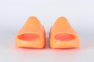 ADIDAS YEEZY ORANGE KIDS GIRLS RUBBER SLIDES EU 33 UK 1 US 1