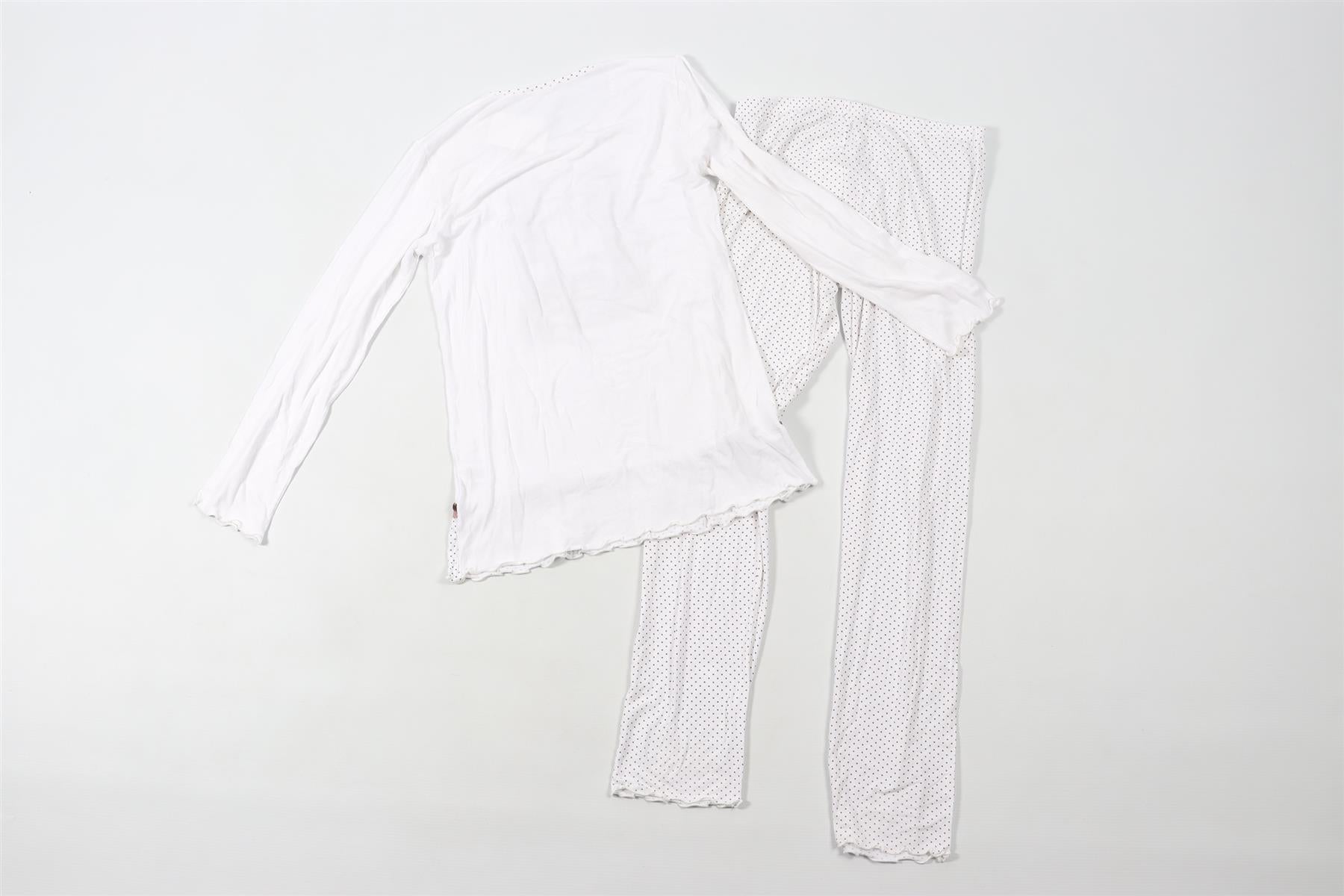LA PERLA WHITE KIDS GIRLS PYJAMA SET 12 YEARS
