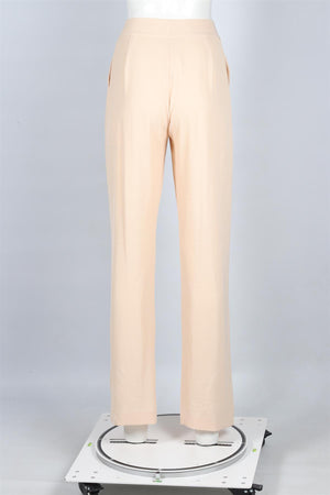 THE SEI NUDE CREPE STRAIGHT LEG PANTS US 0 UK 4