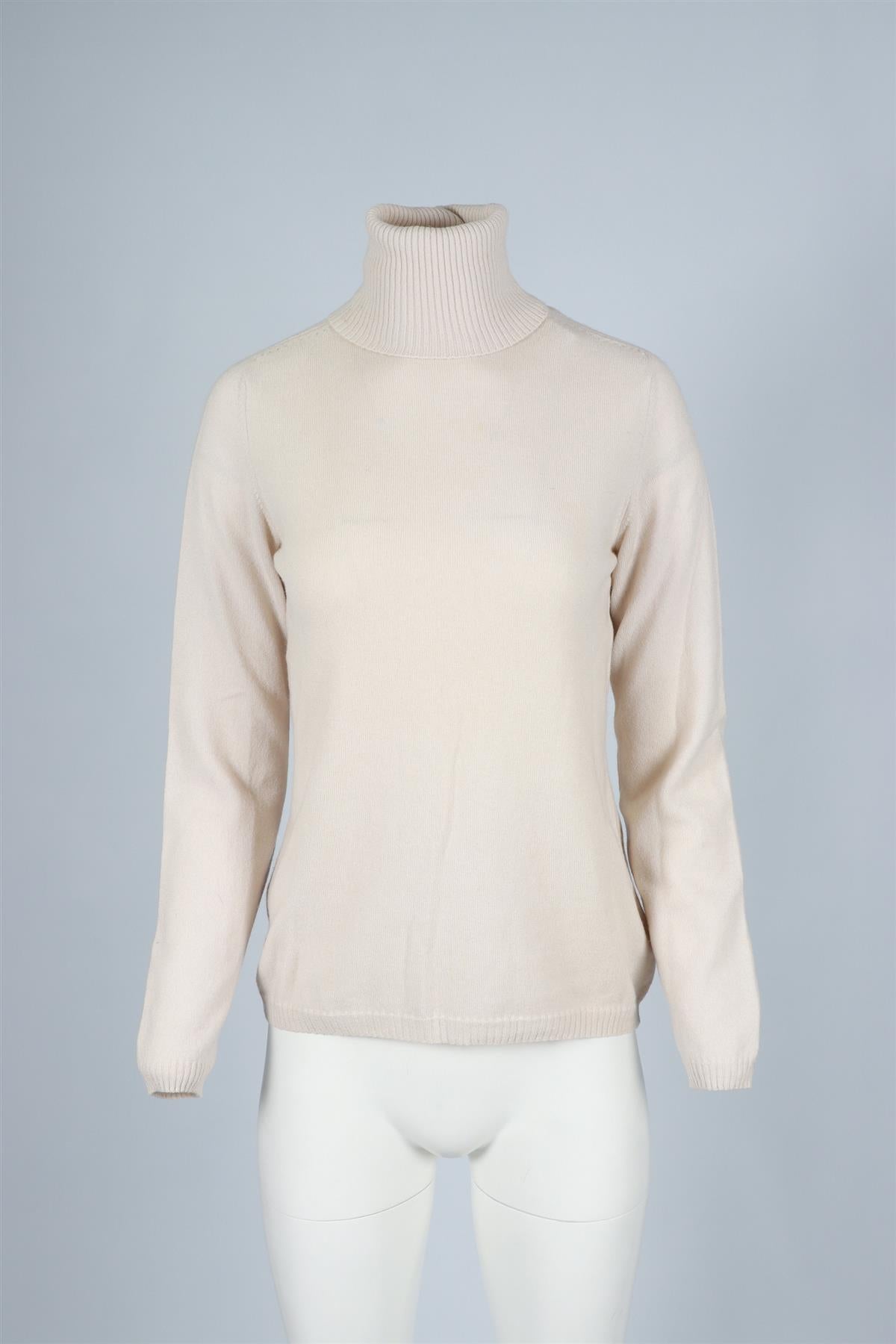 LORO PIANA CREAM CASHMERE SWEATER IT 46 UK 14