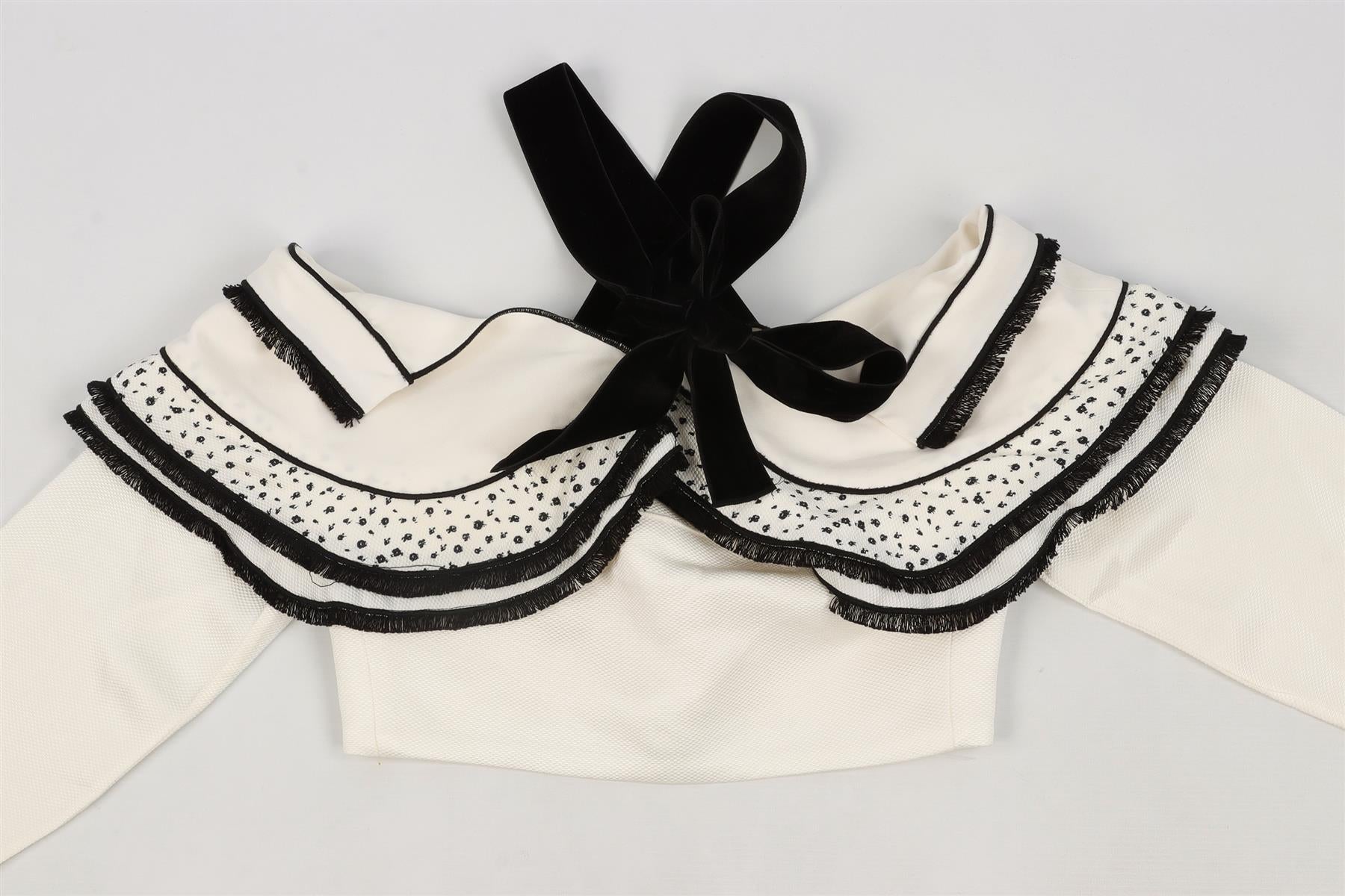 PROENZA SCHOULER WHITE WOVEN TOP US 2 UK 6