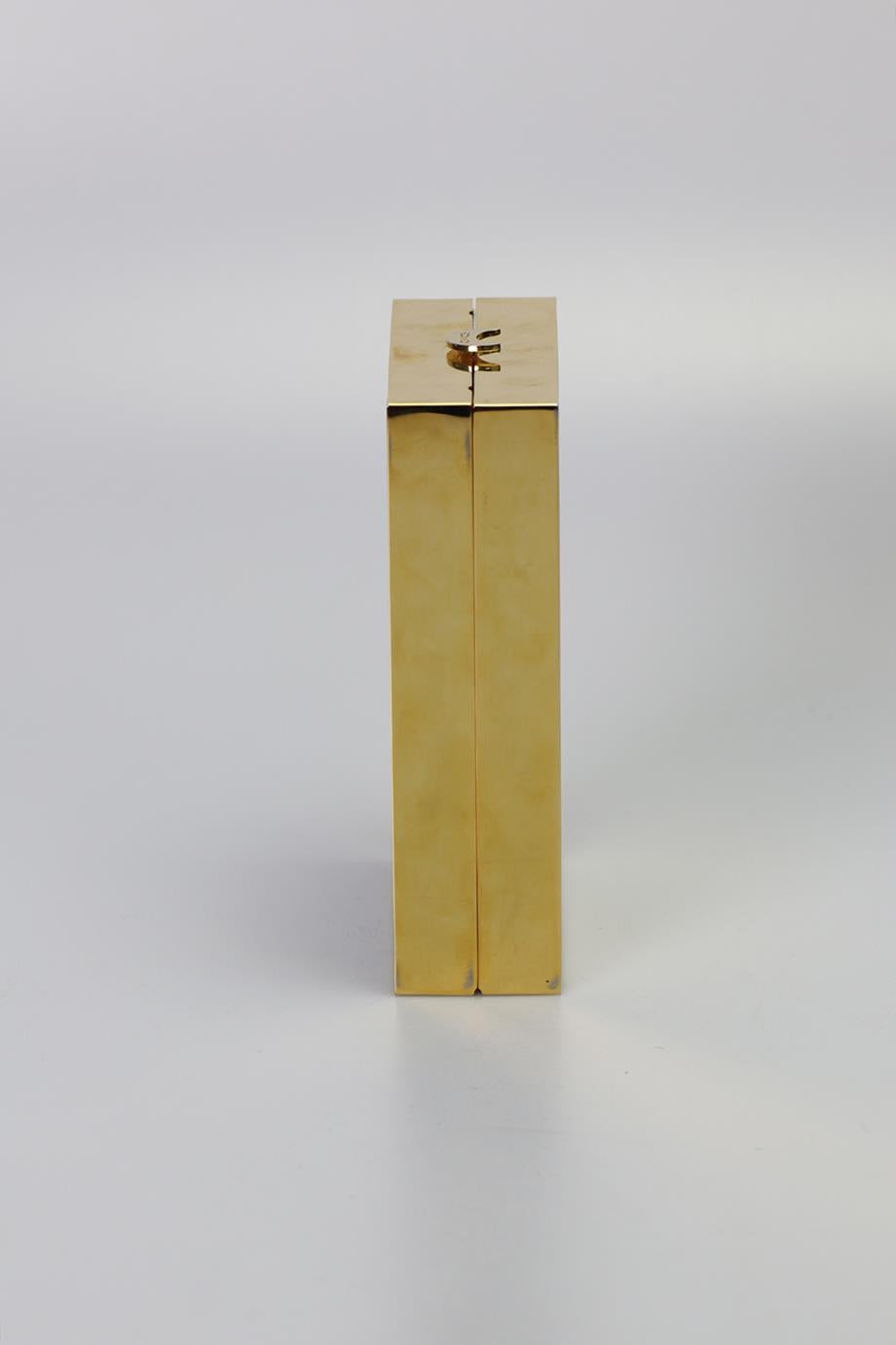 CHAOS PRINTED GOLD TONE CLUTCH